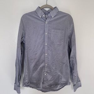 Men's Gap Blue Patterned Button Down Shirt